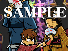 カプコン、オリジナル待受Flash「お江戸の一年」8月テーマを配信 画像