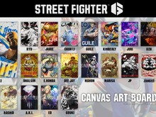 『スト6』リュウから豪鬼まで、全22キャラが迫力のキャンバスアートに!1人1人のフライヤーイラストは目を見張るカッコ良さ 画像