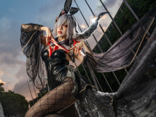 【コスプレ】編タイツ&ハイヒールで、美脚の魅力が限界突破！？『原神』申鶴の蠱惑的な佇まいをご覧あれ【写真14枚】 画像