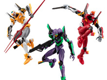 メタリックカラーが映える！食玩「EVA-FRAME-DX：ヱヴァンゲリヲン新劇場版」にて初号機、2号機、零号機（改）が可動フィギュア化 画像