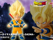 「ドラゴンボールDAIMA」より「スーパーサイヤ人孫悟空(ミニ)」がアクションフィギュア化!如意棒や“ニヤリ顔”含む3種表情パーツなど付属 画像