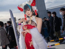 【コスプレ】「アズレン」チェシャーのチャイナ衣装が艶やか!スリットから覗く太ももが蠱惑的な韓国美女レイヤー【写真7枚】 画像