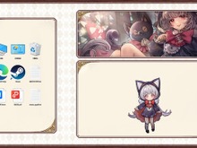 PCに猫耳フード美少女を住まわせよう!収集要素が特徴な放置系ゲーム『桌面小猫娘』Steamページ公開 画像