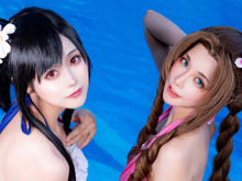 【コスプレ】『FF7』が28周年!エアリスやティファによる水着姿の曲線美、アクションで魅せる筋肉美が見応えあり【写真42枚】 画像
