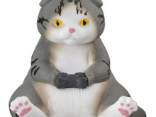 動物だってゲームが好き!猫やパンダのフィギュア「どうぶつゲーマー」カプセルトイで発売―協力プレイか対戦か、想像膨らむ表情 画像