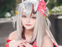 【コスプレ】鬼がかった“かわ余”さの「百鬼あやめ」がアコスタに参上！仲良くなりたい人間様たちをメロメロにする【写真10枚】 画像