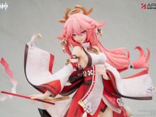 巫女服から覗く生足がすべすべセクシー！『原神』より「八重神子」が1/7スケールフィギュア化―蠱惑的な表情も堪らない 画像