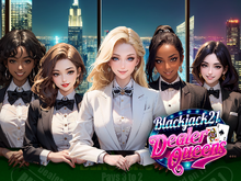 美女ディーラーと親密に!オンラインカジノの雰囲気を安全に楽しめるブラックジャックアプリ『Blackjack 21 - Dealer Queens』が配信中 画像