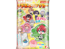 「カラフルピーチ」メンバーをデフォルメイラストで可愛くデザイン!“桃型”のぷっくりラメ入りステッカーがプレバンで予約開始 画像