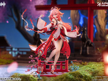 巫女服から覗くすべすべ太もも!『原神』より「八重神子」1/7スケールフィギュアが予約受付中―蠱惑的な表情もグッとくる 画像