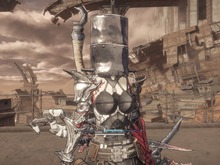 『AI LIMIT 無限機兵』“美少女+鉄バケツ”が衝撃的過ぎる…!メイドにポニテ、三度笠で、荒廃した世界を乗り越えろ【フォトレポ】 画像