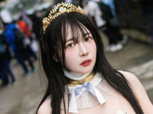 【コスプレ】韓国美女の純白ドレスが妖艶の一言!はち切れんばかりの美ボディ【写真9枚】 画像