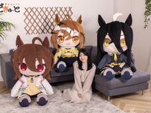 お迎えする覚悟はあるか!?あまりにもデカい『ウマ娘』ジャングルポケットら3人の超特大ぬいぐるみ「どきゅーと」受注販売締切迫る 画像