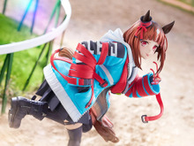 イタズラっぽく舌を出した表情が可愛い！『ウマ娘』より「トランセンド」が勝負服姿で立体化ーオプションパーツにはウインク顔が付属 画像