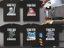 「機動戦士ガンダム」MSを大胆にプリントしたフルカラーTシャツの新作が登場!再受注商品を含む全20種が予約受付中 画像
