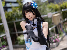 【コスプレ】チャイナドレスに美脚が映える!黒髪×色白のクールビューティーが魅せる清楚な美貌【写真6枚】 画像