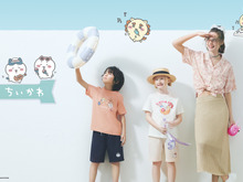「ジーユー」×「ちいかわ」コラボ第4弾のテーマは”夏休み”!音楽にあわせてノリノリのシーンが描かれたTシャツやポーチなど展開 画像