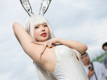 【コスプレ】台湾産ホワイトバニーガールはお好きですか?ボンテージ&ストッキングの妖艶な魅力全開【写真7枚】 画像