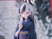 首元のほくろが色気を引き立てる…『ブルアカ』より「カヨコ(正月)」が立体化!美しい晴れ着もこだわりのクオリティ 画像