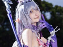 【コスプレ】再現度が高い！大鎌を構えミステリアスな微笑みを浮かべる『崩スタ』キャストリスの美女レイヤー【写真11枚】 画像