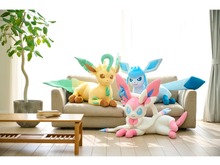 意外とデカい…! 『ポケモン』等身大のイーブイフレンズぬいぐるみ第3弾が受付開始―今回はリーフィア、グレイシア、ニンフィアの3種類 画像