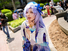 【コスプレ】『鳴潮』カンタレラの美脚が宙を舞う!?妖艶な表情とポージングがすばらしい台湾美女レイヤー【写真8枚】 画像