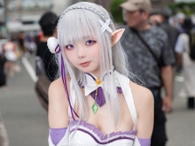 【コスプレ】大阪でもエミリアたんは天使だった！白い柔肌に銀髪が似合う美女レイヤーの可憐な姿にキュン【写真9枚】 画像