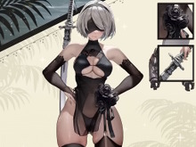 水着2Bの太ももがムチムチ!『勝利の女神:NIKKE』×『ニーア』コラボ復刻で新たに“水着コスチューム”を追加 画像