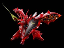 逆襲のシャアより「HG ナイチンゲール」がクリアカラーでガンプラ化!MA並みの赤い巨躯が見栄えバッチリ 画像