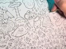 『ポケモン』1,025種類+α大集合!1枚絵に図鑑やアイテムも描いたイラストレーター 画像