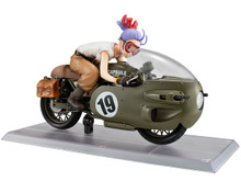 「ドラゴンボールZ」より「ブルマとバイク」の扉絵モチーフフィギュアが復刻!バイク本体ごと傾けて飾れる台座で躍動感バッチリ 画像