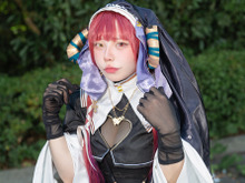 【コスプレ】懺悔室に通いたくなるシスターマリン登場!ハートに透ける胸元に白ニーハイで見せる魅惑の表情にドキッ【写真7枚】 画像