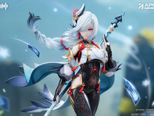 シースルーからのぞくおへそ!『原神』より「申鶴」1/7スケールフィギュアが予約受付中ー初回特典にはキャライメージブレスレットが付属 画像