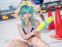 【コスプレ】「SAO」シノンが爽やかな夏の装いで暑さを吹き飛ばす！明るい笑顔で癒しを届ける美女レイヤーに熱視線【写真10枚】 画像