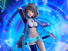 ジャケットの下には大胆なダンス衣装!『デレマス』より「高垣楓」1/7スケールフィギュアが予約受付開始ーブラックライトを当てることで青く発光 画像