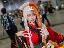 【コスプレ】香港美女が魅せる『FGO』出雲阿国の笑顔が“国宝級”!着物やアクサリーもバッチリ揃えて見応え十分【写真7枚】 画像
