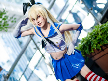 【コスプレ】これぞ会心の“JK”コスプレ!?『艦これ』島風のミニスカ&ニーハイが似合いすぎる【写真7枚】 画像