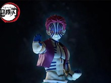 「鬼滅の刃」より「猗窩座」アクションフィギュアが再販!戦闘時に見せる狂気的な“嗤い顔”や、“破壊殺・羅針”プレートなど付属 画像