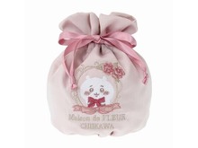 「ちいかわ」たちがバラやリボンで可愛らしくドレスアップ！Maison de FLEURコラボ刺繍巾着が本日9月16日10時より予約受付開始 画像