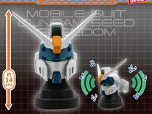 「ガンダムSEED FREEDOM」より「ストライクルージュ」ら3機がヘッド型スピーカーに!それぞれの特徴を再現し、両サイドが左右に開く 画像