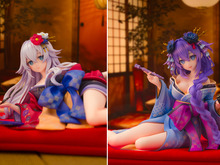 妖艶でセクシーな着物姿…!『ネプテューヌ』シリーズ15周年記念として「パープルハート」「ブラックハート」が1/7スケールフィギュア化 画像