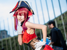 【コスプレ】宝鐘マリンがキュートすぎて大人気!日本の新人コスプレイヤーがスレンダーな美スタイルで台湾を魅了した【写真7枚】 画像