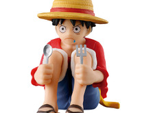 ワンピ飯を待つルフィたち!「まちぼうけ」ガシャポンに「ワンピース」が初登場ーキャラクターらしさが表れたポージングのフィギュア全4種 画像