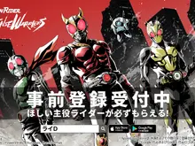 歴代の仮面ライダーが勢揃い!新作スマホゲーム『仮面ライダー DEFENSE WARRIORS』事前登録受付が開始 画像