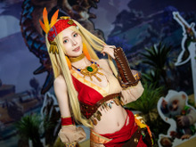 【コスプレ】踊り子・和服の冒険者がお出迎え!全く新しい「モンハン」の魅力を訴求した美女レイヤーたちの美貌を見よ【写真12枚】 画像