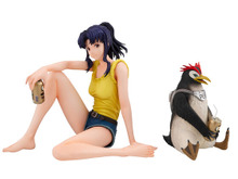 「ヱヴァ」葛城ミサトが部屋着&ポニテ姿で立体化!ペンペンと共に自室でリラックスしているイメージのフィギュアが抽選販売 画像
