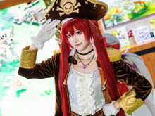 【コスプレ】海賊とメイドのどちらがお好きですか？Xフォロワー約100万の中国美女が『キノコ伝説』ブースで圧倒的美貌をみせる【写真9枚】 画像