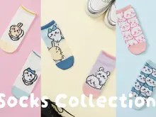 「ちいかわ」たちのトイレシーンがシュールで可愛い！インパクト抜群のソックス新商品デザイン全8種ラインナップ 画像