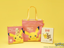 「ポケモン東京ばな奈」誕生5周年記念！ピカチュウバッグセットが11月21日発売ー商品購入で特製マスキングテープのプレゼントも 画像