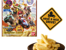 『マリオカート ワールド』ゲーム内デザインの”ステッカー”付き！ヨッシーズのダッシュフードをイメージしたスナックが登場 画像